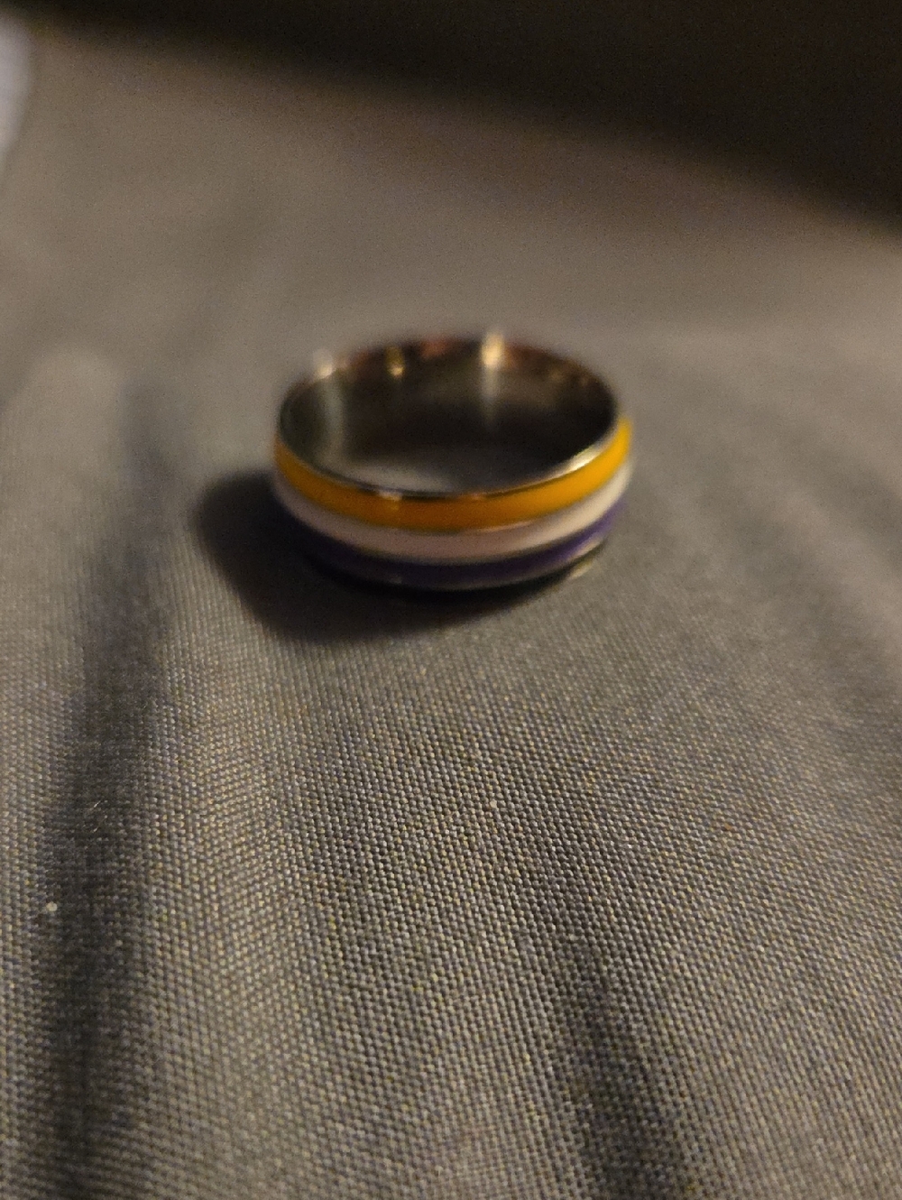 Nonbinary Stainless Steel Ring - Picture 2 of 2